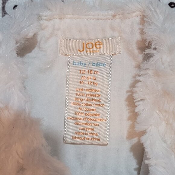 ❄️ 12-18m | "Floral Swirl" Faux Fur Vest - Picture 3 of 3